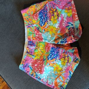 Lilly Pulitzer coral shorts